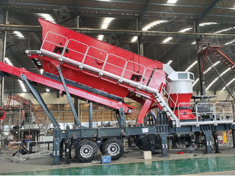 俄羅斯訂購(gòu)的整套移動(dòng)破碎站發(fā)貨